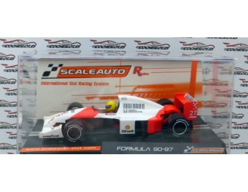 FORMULA 90-97 1990 Nº27 WHITE/RED MP4 5b REF.SC6264 SCALEAUTO