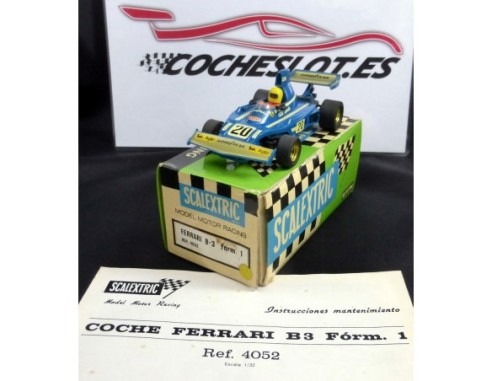 Ferrari B3 F1 AZUL	CON CAJA E INSTRUCCIONES	1975 REF.	4052	EXIN