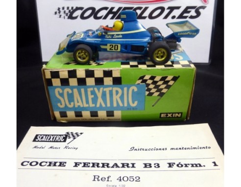 Ferrari B3 F1 AZUL	CON CAJA E INSTRUCCIONES	1975 REF.	4052	EXIN