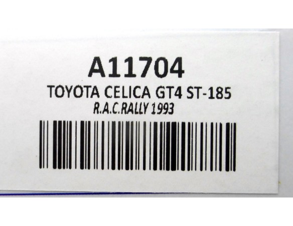 TOYOTA CELICA GT4 ST-185 RAC RALLY 1993 SUCIO REF.A11704 TEAM SLOT