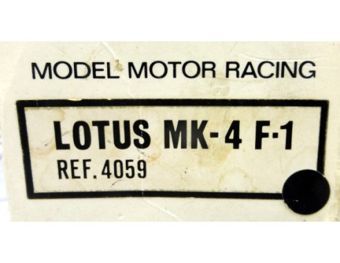 CAJA + INSTRUCCIONES LOTUS MK4 F1 JPS NEGRO