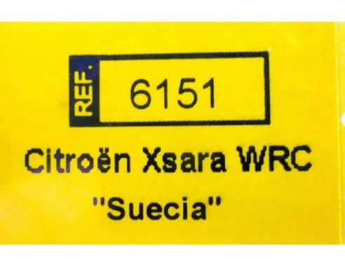 CITROEN XSARA WRC SUECIA CARLOS SAINZ REF.6151  TECNITOYS