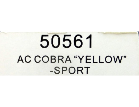 AC COBRA YELOW SPORT REF.50561  NINCO