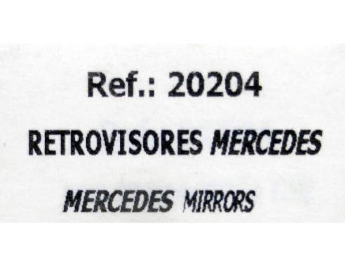 RETROVISORES CAMION MERDEDES REF.20204 FLY