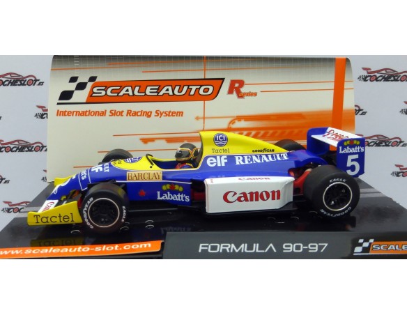 FORMULA 90-97 Nº5 AZUL,BLANCO Y AMARILLO FW13b REF.SC6268 SCALEAUTO