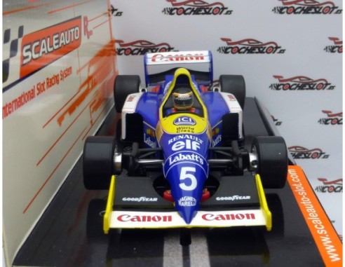 FORMULA 90-97 Nº5 AZUL,BLANCO Y AMARILLO FW13b REF.SC6268 SCALEAUTO