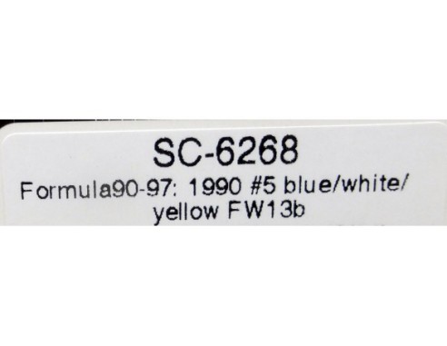 FORMULA 90-97 Nº5 AZUL,BLANCO Y AMARILLO FW13b REF.SC6268 SCALEAUTO