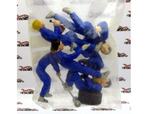 LOTE DE FIGURAS MECANICOS AZULES