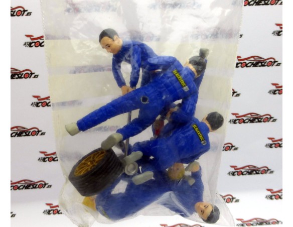 LOTE DE FIGURAS MECANICOS AZULES
