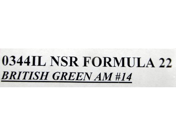 FORMULA 22 GREEN Nº14 ALONSO REF.0344IL NSR