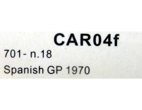 March 701 n.18 Spanish GP 1970 REF.CAR04f POLICAR