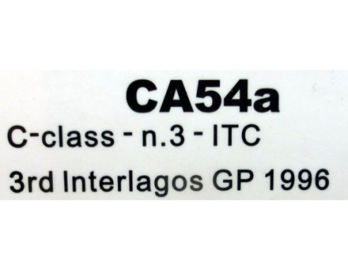 MERCEDES C-CLASS  n 3 ITC 1996 3er Interlagos GP REF.CA54A SLOT.IT