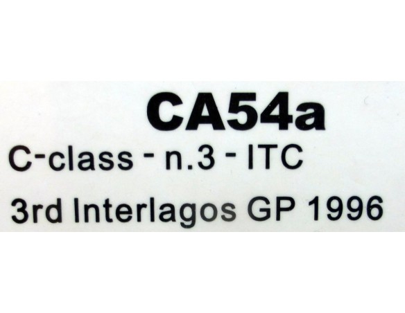 MERCEDES C-CLASS  n 3 ITC 1996 3er Interlagos GP REF.CA54A SLOT.IT