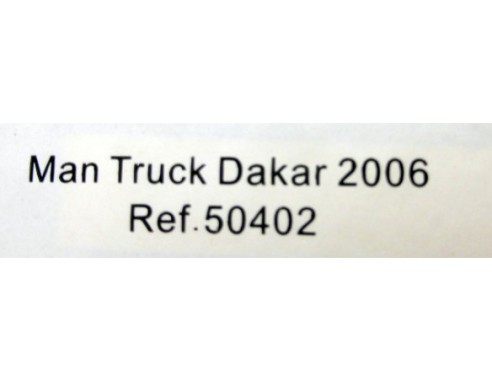 CAMION MAN TRUCK DAKAR 2010 REF.50406 LTD ED. AVANT SLOT