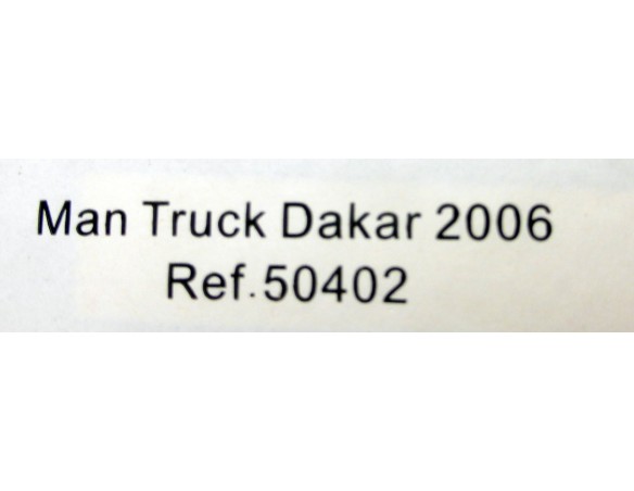 CAMION MAN TRUCK DAKAR 2010 REF.50406 LTD ED. AVANT SLOT