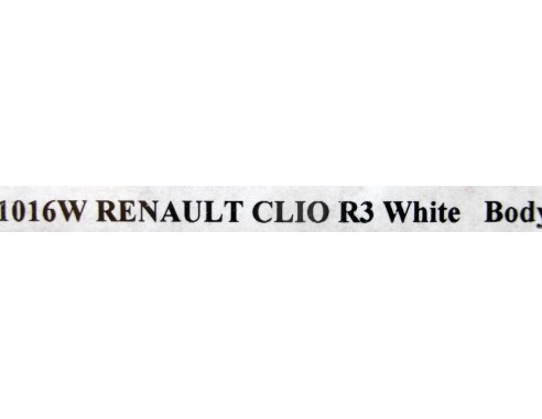 RENAULT CLIO R3 WHITE BODY REF.1016W NSR