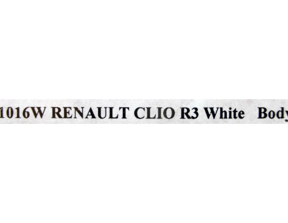 RENAULT CLIO R3 WHITE BODY REF.1016W NSR
