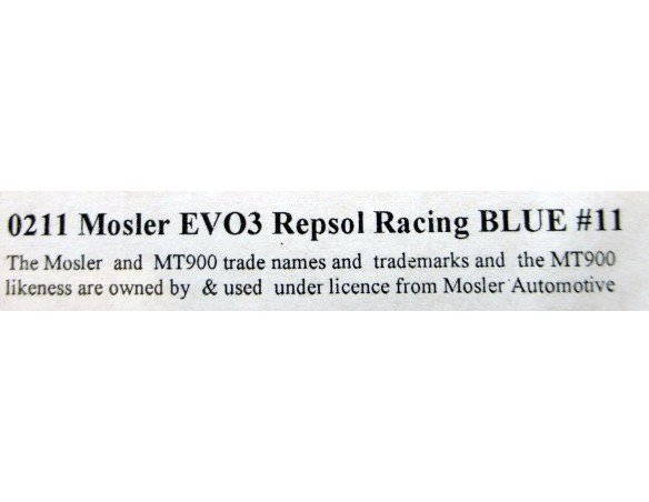 MOSLER EVO 3 REPSOL RACING BLUE Nº11 REF.0211 NSR