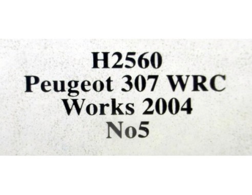 PUGEOT 307 WRC WORKS 2004 Nº5 REF.H2560 SUPERSLOT
