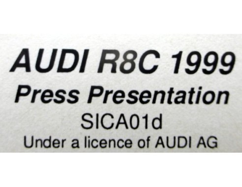AUDI R8C 1999 PRESS PRESENTATION Nº10 REF.SICA01d SLOT.IT