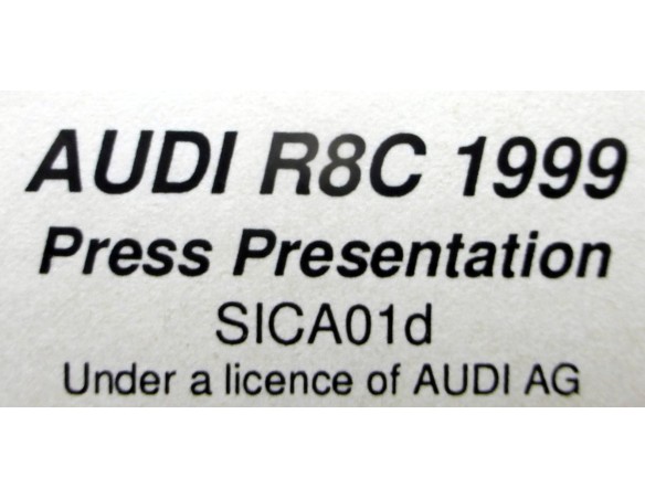 AUDI R8C 1999 PRESS PRESENTATION Nº10 REF.SICA01d SLOT.IT