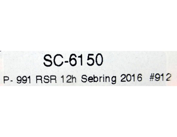 PORSCHE 991 RSR 12H SEBRING 2016 Nº912 REF.SC-6150 SCALEAUTO