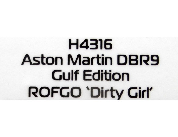 ASTON MARTIN DBR9 GULF EDITION ROFGO “DIRTY GIRL” REF.H4316 SUPERSLOT