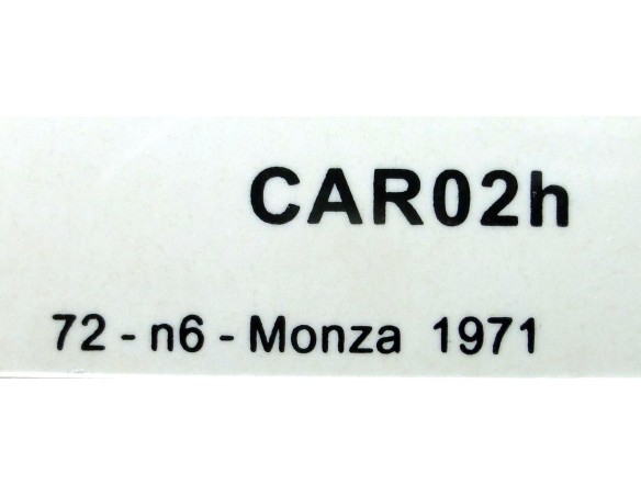 LOTUS FORD 72 Nº6  MONZA 1971 REF.CAR02h POLICAR