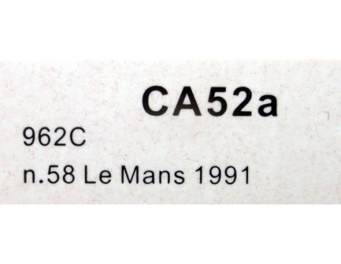 PORSCHE 962C Nº58 LE MANS 1991 REF.CA52a SLOT.IT