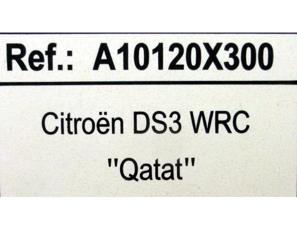 CITROEN DS3 WRC QUATAR REF.A10120X300 EDUCA