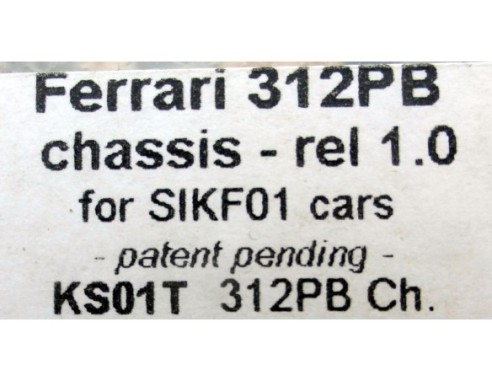 FERRARI 312PB BODY KIT REF.KS01B Y CHASIS REF.KS01T SLOT.IT
