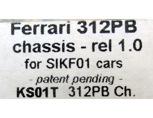FERRARI 312PB BODY KIT REF.KS01B Y CHASIS REF.KS01T SLOT.IT