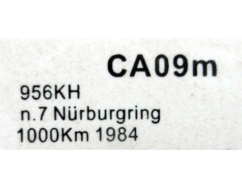 PORSCHE 956 KH Nº7 NURBURGRING 1000 KM 1984 SENNA REF.CA09m SLOT.IT