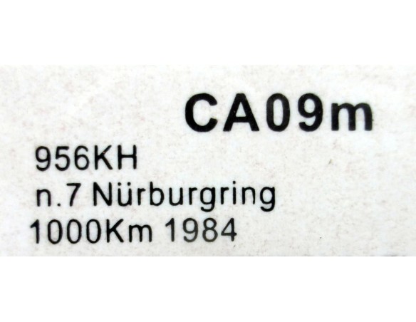 PORSCHE 956 KH Nº7 NURBURGRING 1000 KM 1984 SENNA REF.CA09m SLOT.IT