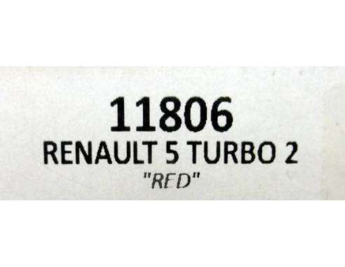 RENAULT 5 TURBO 2 “ RED “ REF.11806 TEAM SLOT
