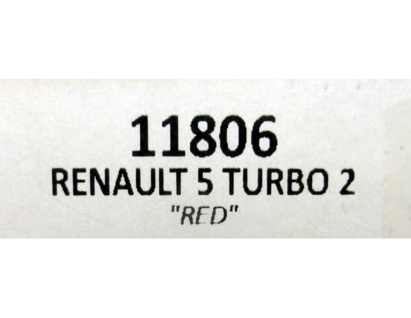 RENAULT 5 TURBO 2 “ RED “ REF.11806 TEAM SLOT