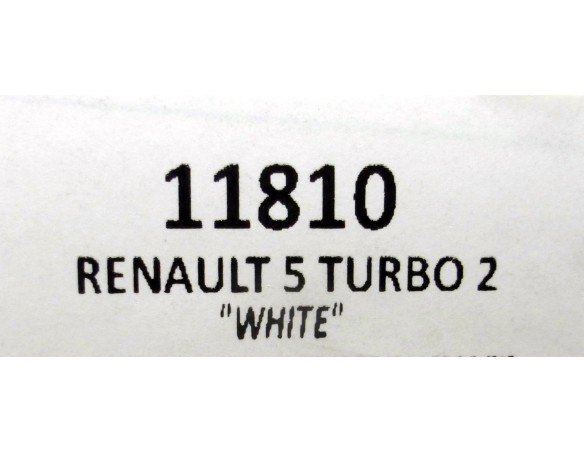 RENAULT 5 TURBO 2 “ WHITE “ REF.11810 TEAM SLOT