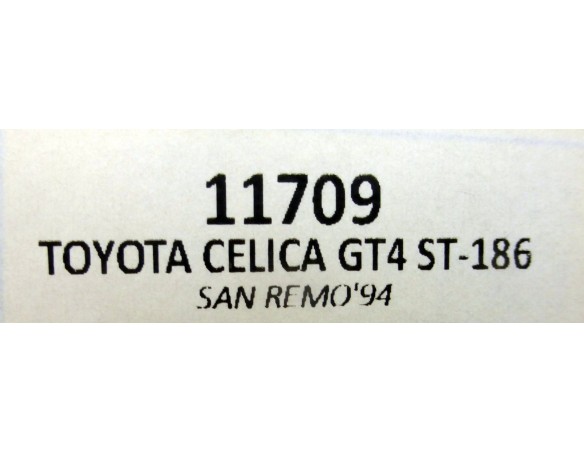TOYOTA CELICA GT4 ST-186 SAN REMO”94 REF.11709 TEAM SLOT