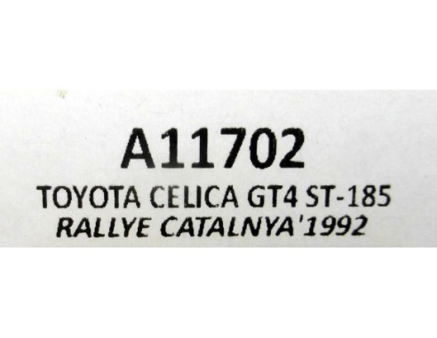 TOYOTA CELICA GT4 ST-185 RALLYE CATALUNYA 1992 REF.A11702 TEAM SLOT