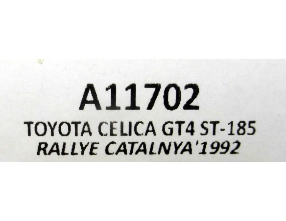 TOYOTA CELICA GT4 ST-185 RALLYE CATALUNYA 1992 REF.A11702 TEAM SLOT