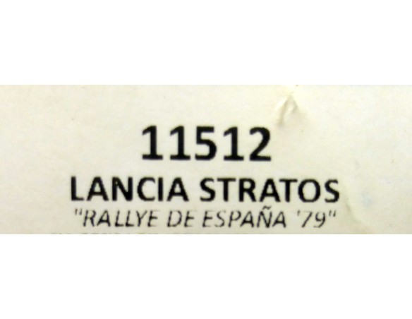 LANCIA STRATOS RALLYE DE ESPAÑA” 79 REF.11512 TEAM SLOT
