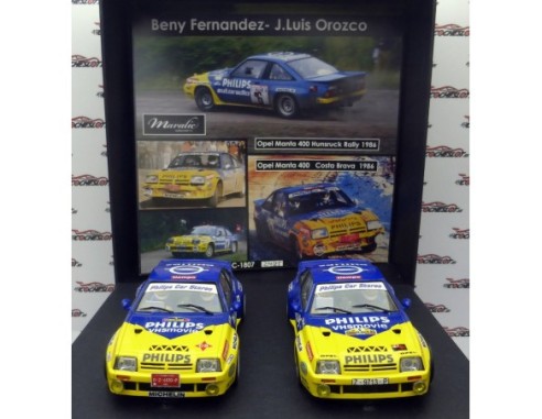 OPEL MANTA 400 HUNSRUCK RALLY 1986 Y COSTA BRAVA 1996 REF.C-1807 MARALIC MODELS