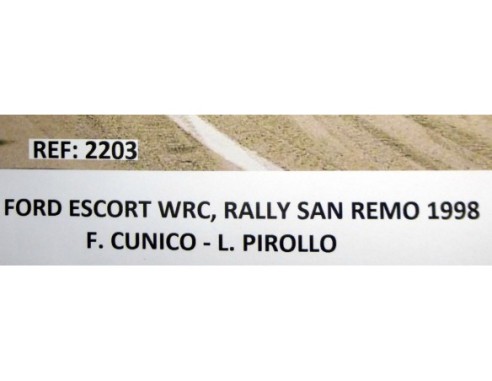 FORD ESCORT WRC RALLY SAN REMO 1998 REF.2203 MARALIC MODELS