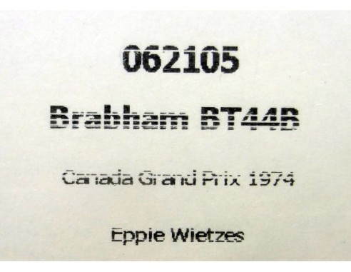 BRABHAM BT44B CANADA GRAND PRIX 1974 REF.062105 FLYSLOT