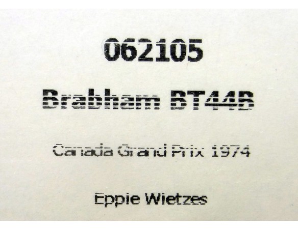BRABHAM BT44B CANADA GRAND PRIX 1974 REF.062105 FLYSLOT