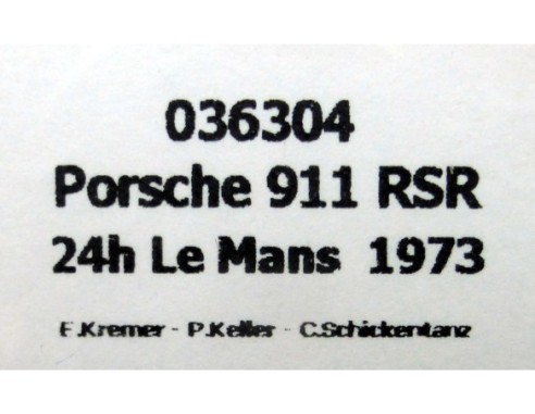 PORSCHE 911 RSR 24H LE MANS 1973 REF.036304 FLY