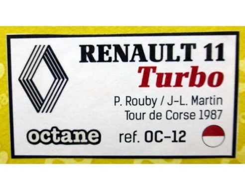 RENAULT 11 TURBO TOUR DE CORSE 1987 REF.OC-12 OCTANE