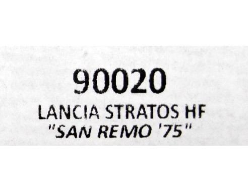 LANCIA STRATOS HF “SAN REMO 75 “ REF.90020 TEAM SLOT