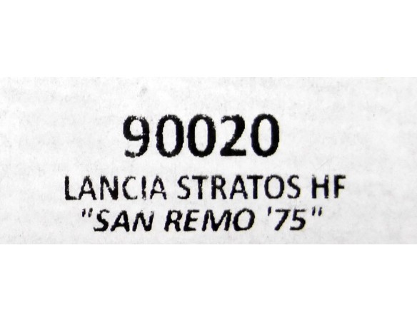 LANCIA STRATOS HF “SAN REMO 75 “ REF.90020 TEAM SLOT
