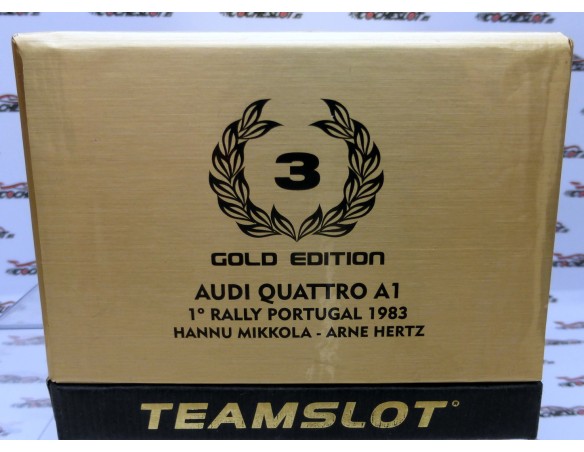 AUDI QUATTRO A1 PORTUGAL 83 GOLD EDITION Nº3 REF.PDV09090030 TEAM SLOT